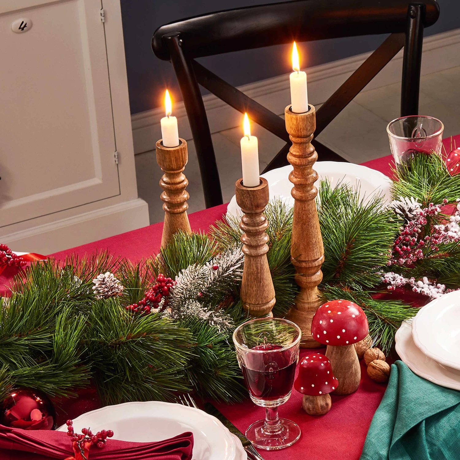 10x Stabkerze RAINBOW In Weiß – Bild 4