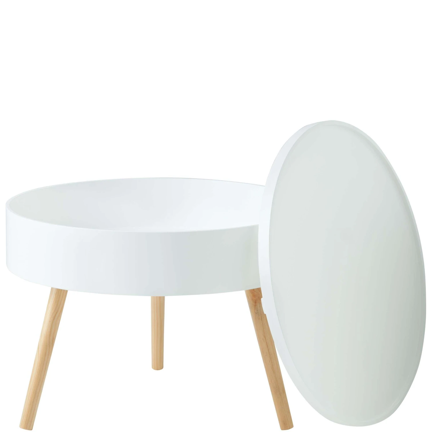 Beistelltisch Mit Stauraum COFFEE TIME In Weiß – Bild 4