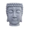 Blumentopf Höhe 42cm BUDDHA In Grau
