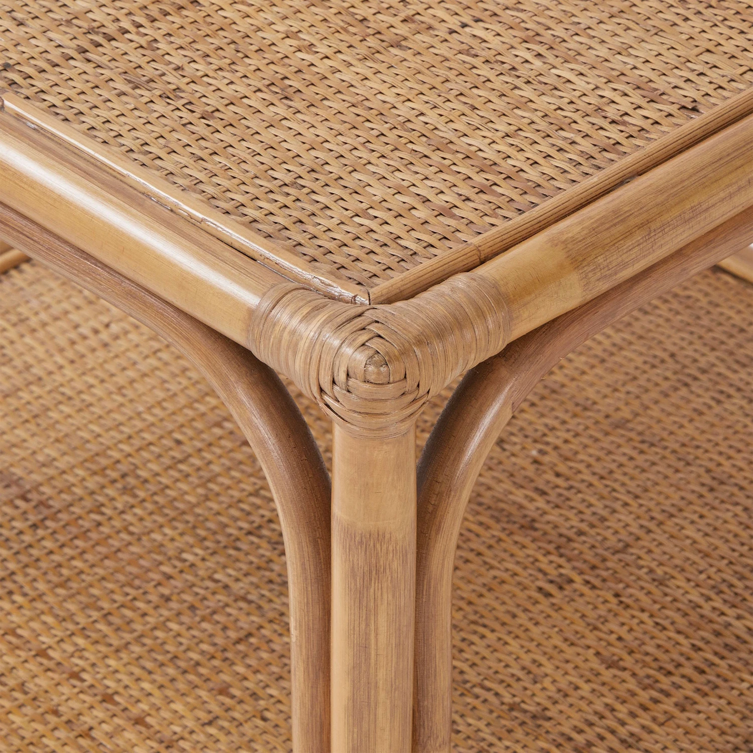 Couchtisch Handgefertigt Aus Rattan BOHO LOUNGE In Natur – Bild 6