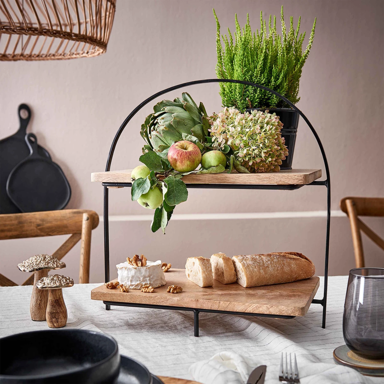 Deko-Pilz Höhe 19cm HARVEST SPLENDOR In Gold – Bild 2