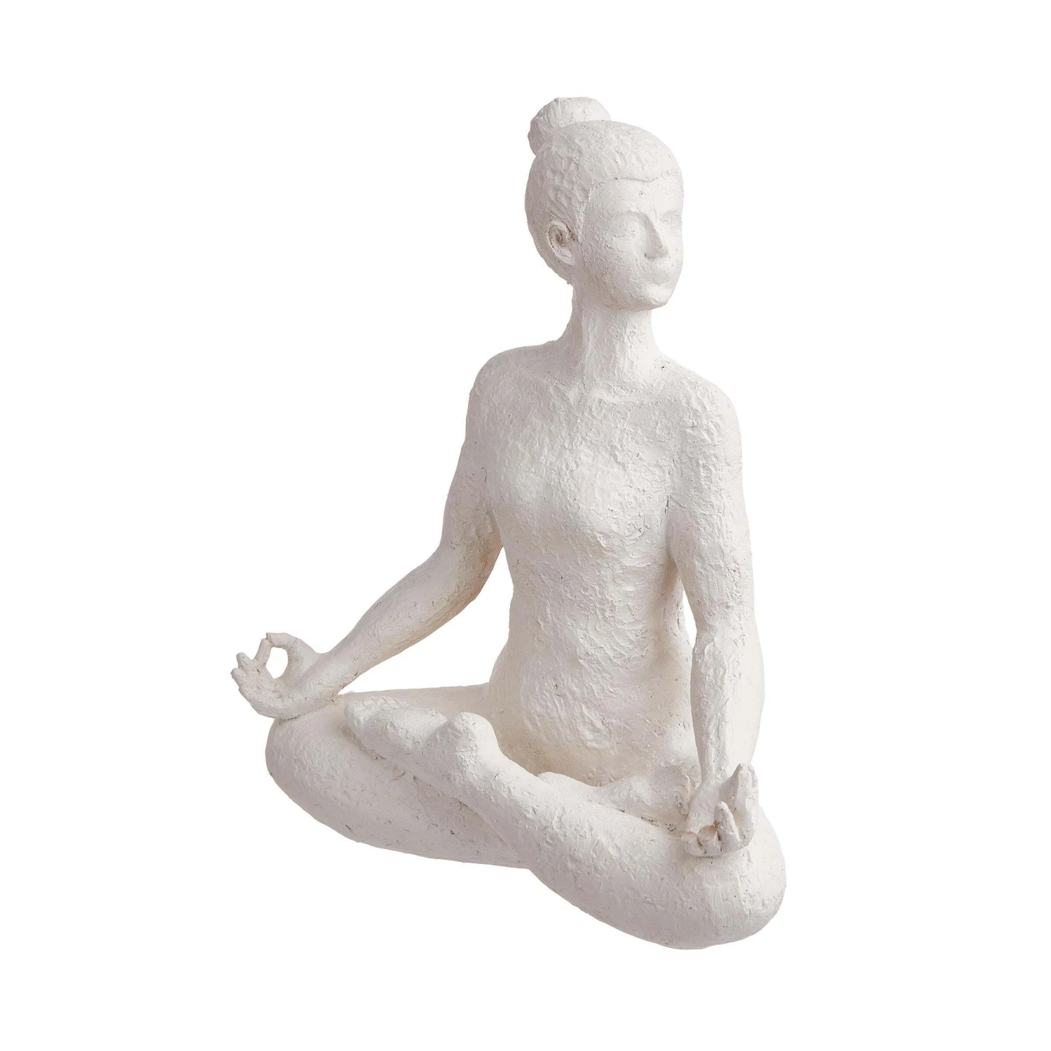 Deko Statue Höhe 24cm LOTUS In Weiß – Bild 3