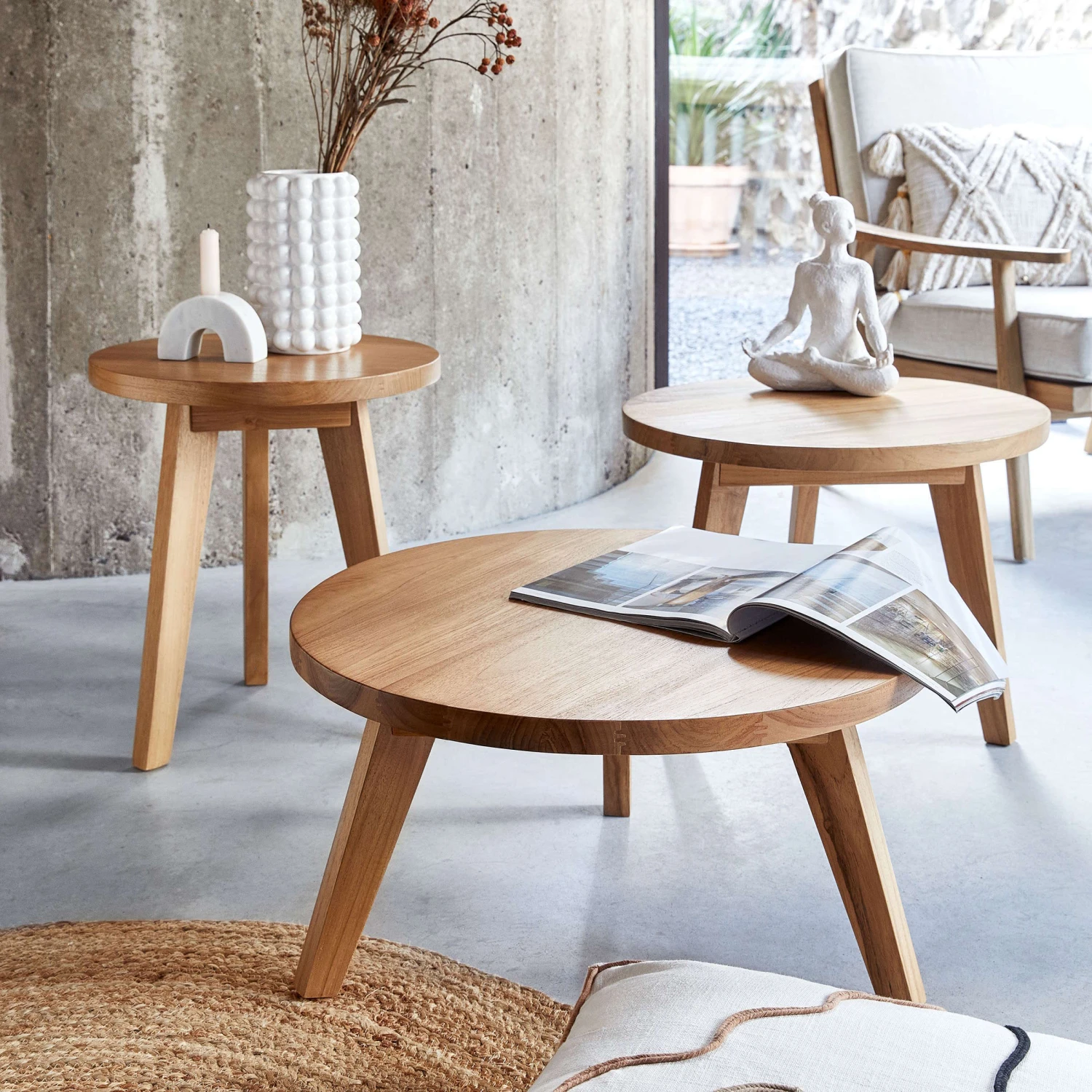 Deko Statue Höhe 24cm LOTUS In Weiß – Bild 8