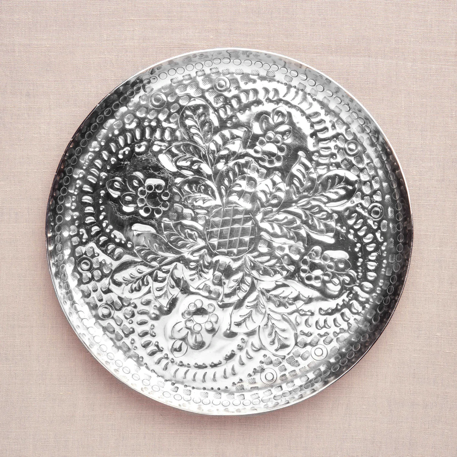 Deko-Teller Floral Ø37cm ORIENTAL LOUNGE In Silber – Bild 4