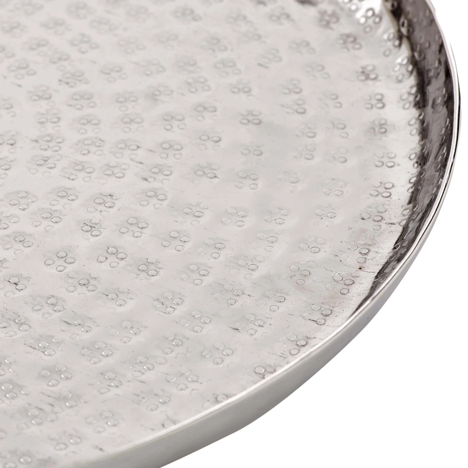 Deko-Teller Gehämmert Ø34cm ORIENTAL LOUNGE In Silber – Bild 4