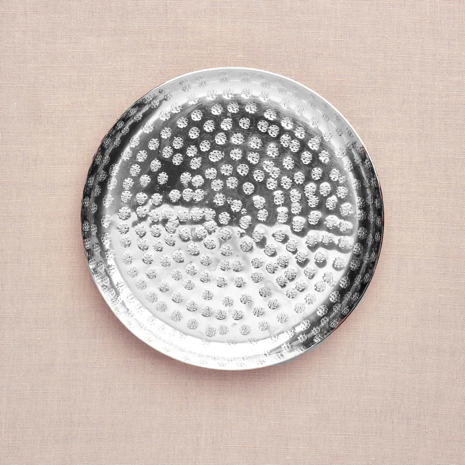 Deko-Teller Gehämmert Ø34cm ORIENTAL LOUNGE In Silber – Bild 5