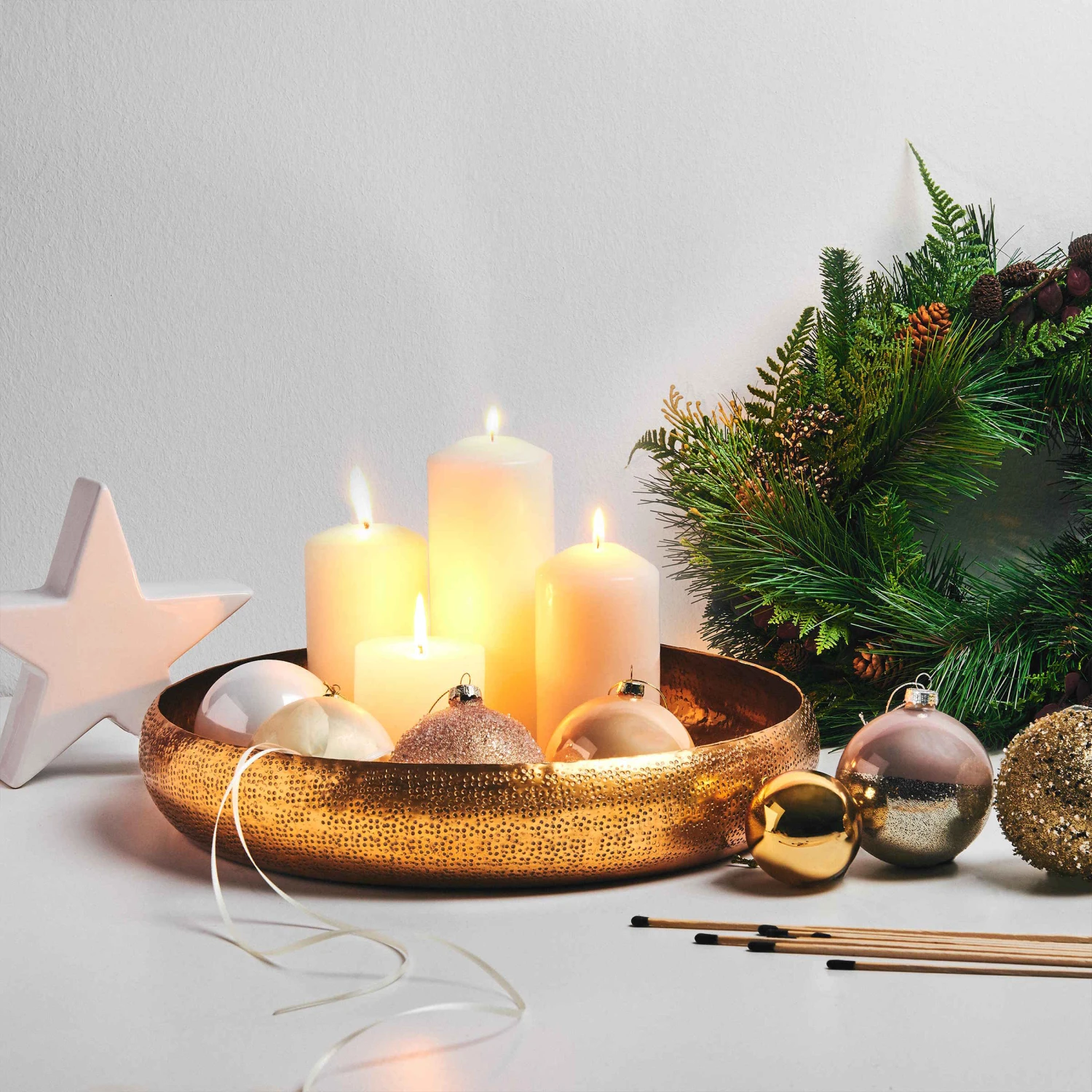 Dekoteller Gehämmert Ø36cm ORIENTAL LOUNGE In Gold – Bild 3