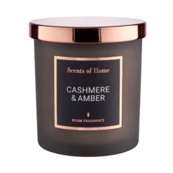 Duftkerze Cashmere & Amber Mit Sojawachs SCENTS OF HOME In Anthrazit