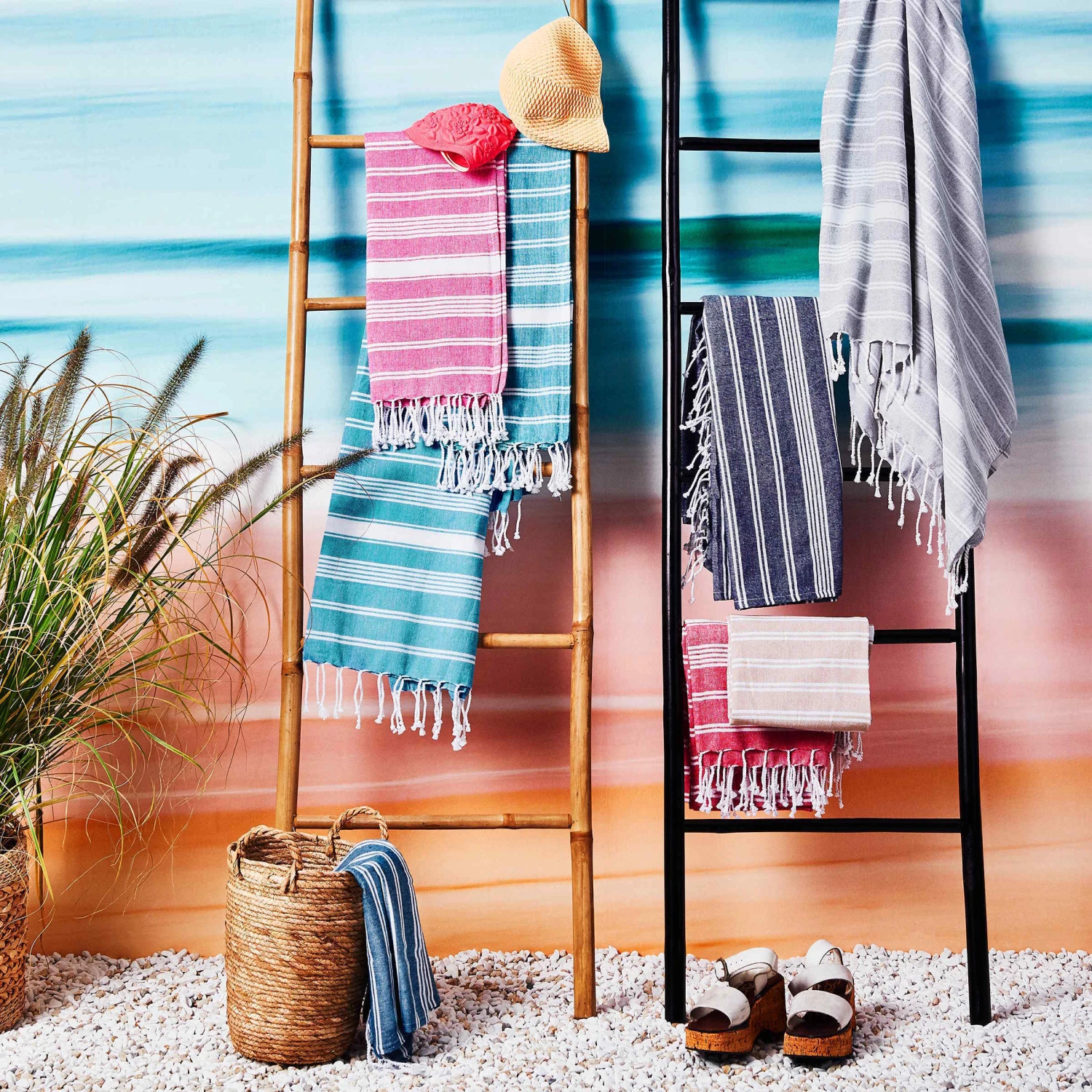 Hamamtuch L 170 X B 90cm SURFSIDE In Anthrazit – Bild 5