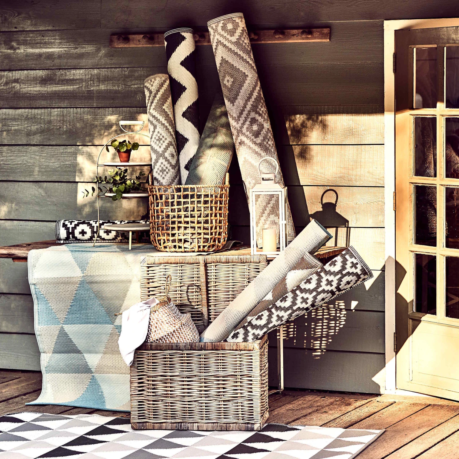 In- & Outdoor-Teppich Mosaik L 150 X B 90cm COLOUR CLASH In Schwarz – Bild 10