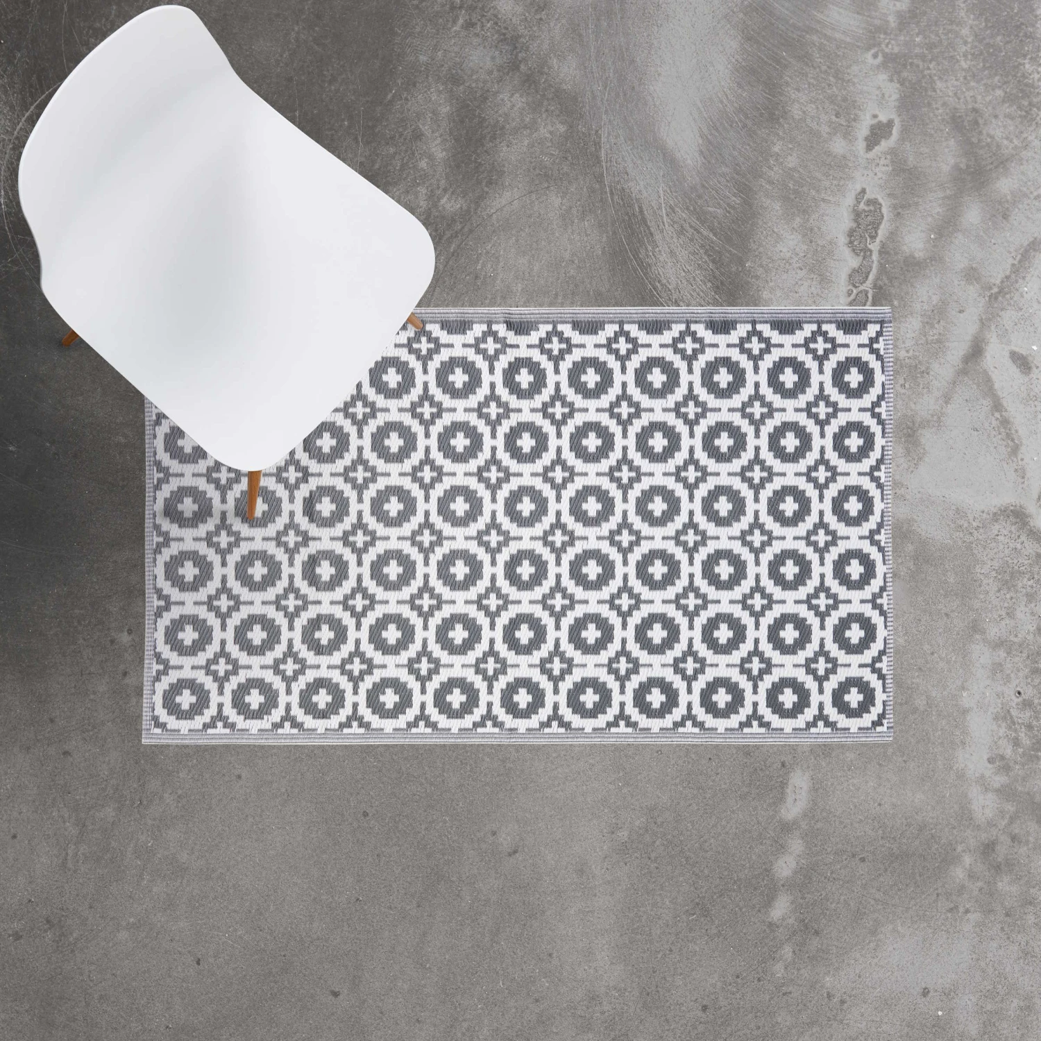 In- & Outdoor-Teppich Mosaik L 150 X B 90cm COLOUR CLASH In Taupe – Bild 3