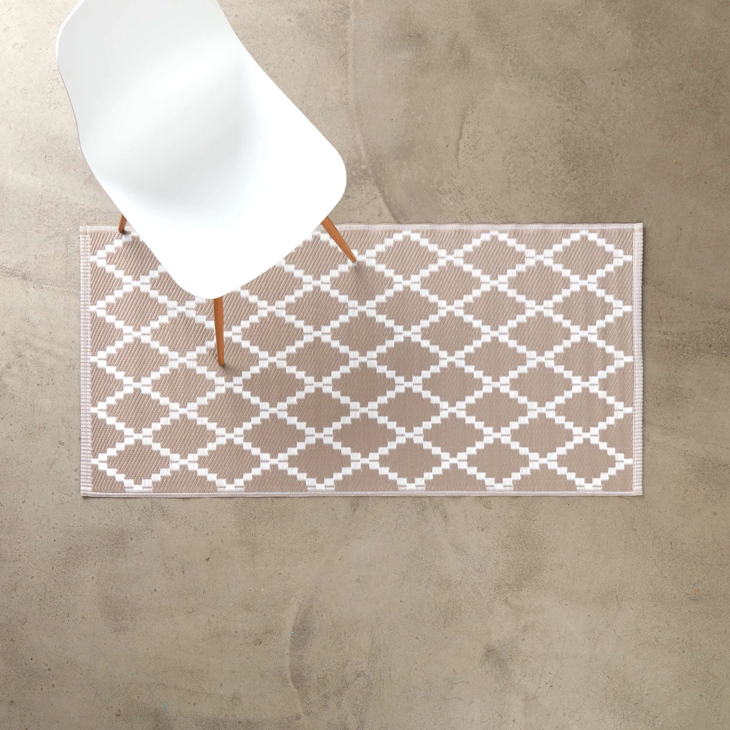 In- & Outdoor-Teppich Rauten L 140 X B 70cm COLOUR CLASH In Natur – Bild 2
