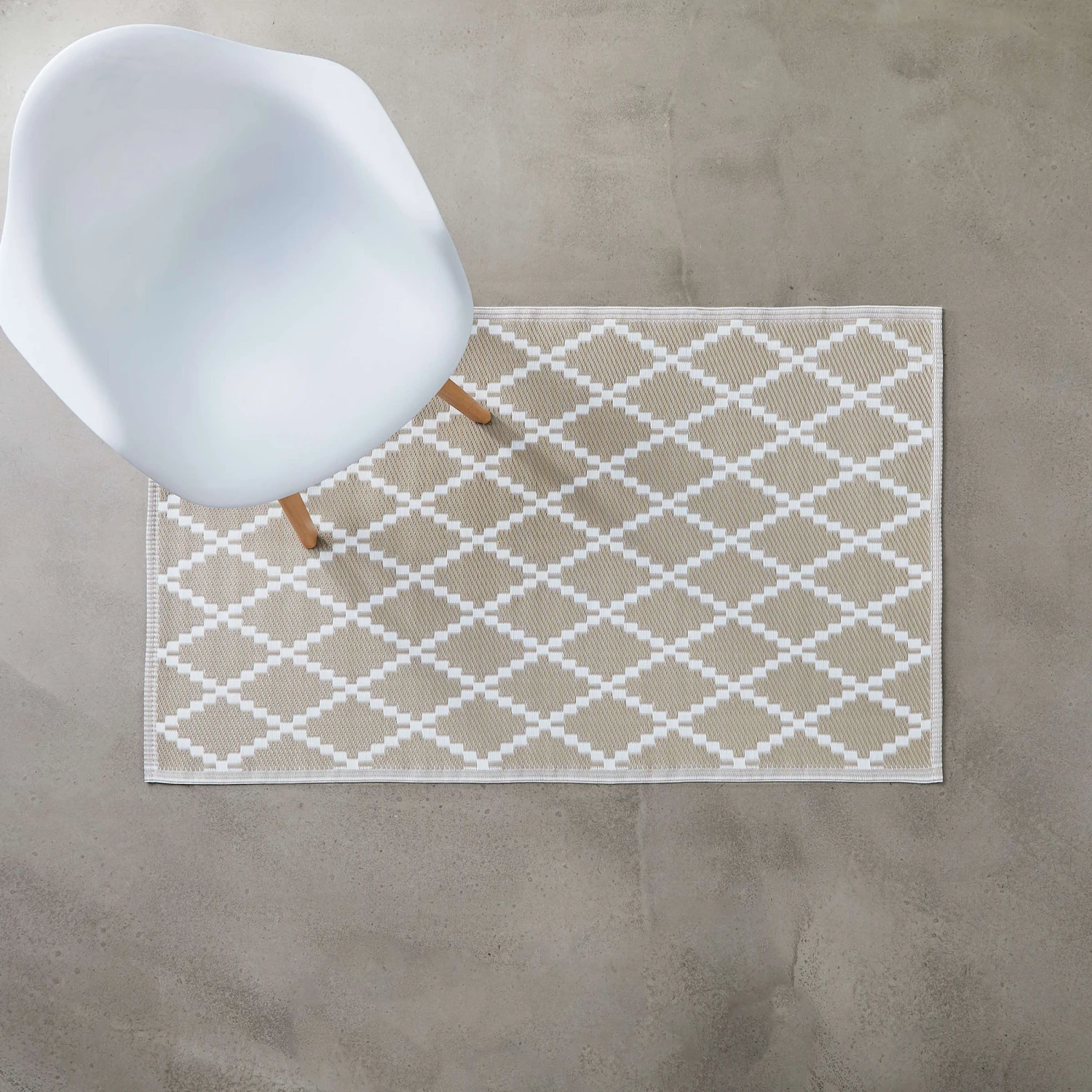 In- & Outdoor-Teppich Rauten L 150 X B 90cm COLOUR CLASH In Natur – Bild 3