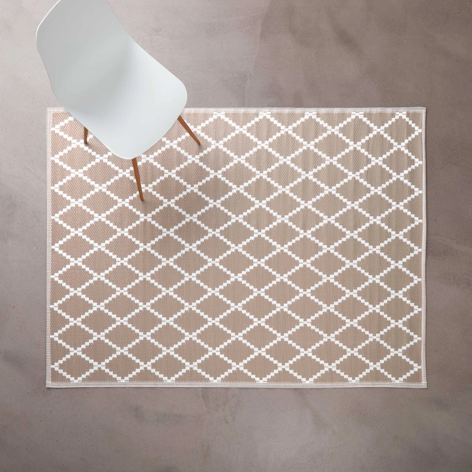 In- & Outdoor-Teppich Rauten L 200 X B 150cm COLOUR CLASH In Natur – Bild 2