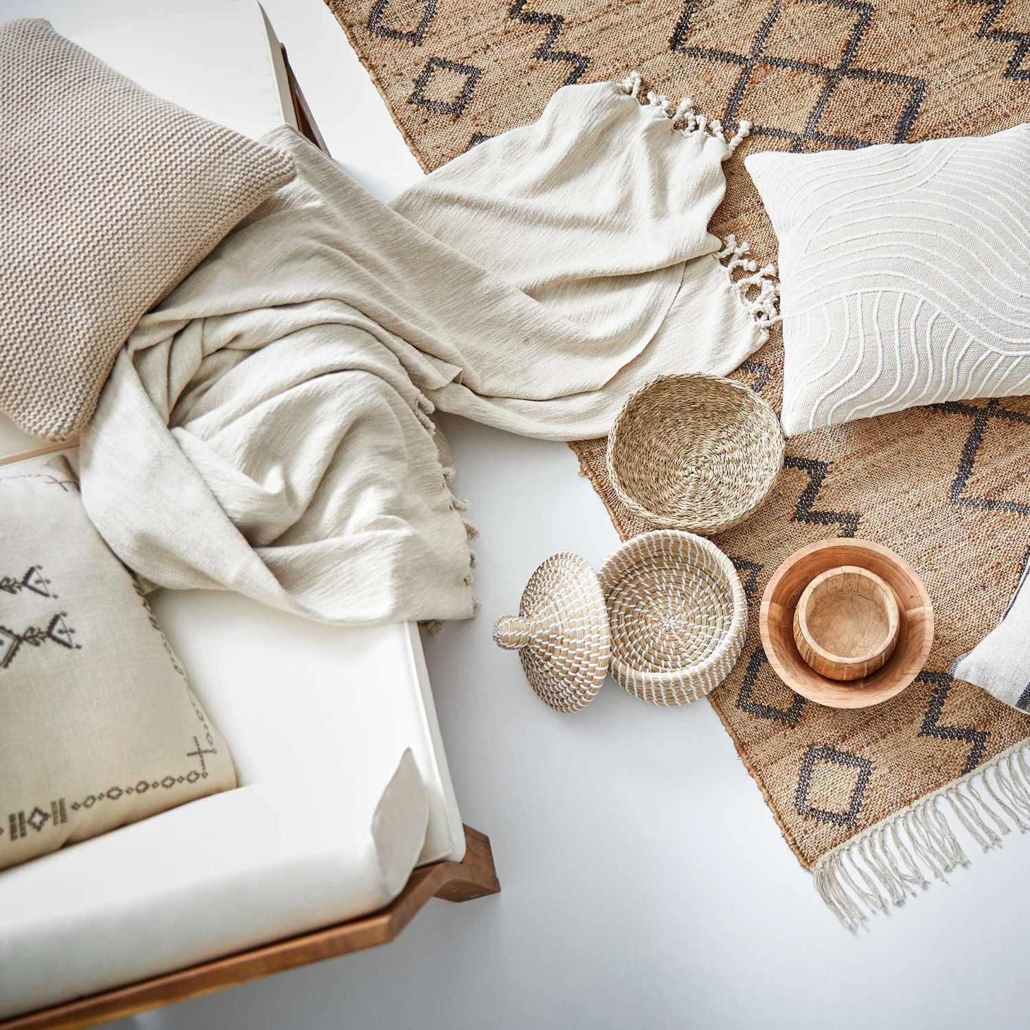 Kissen L 50 X B 50cm AVA In Taupe – Bild 2