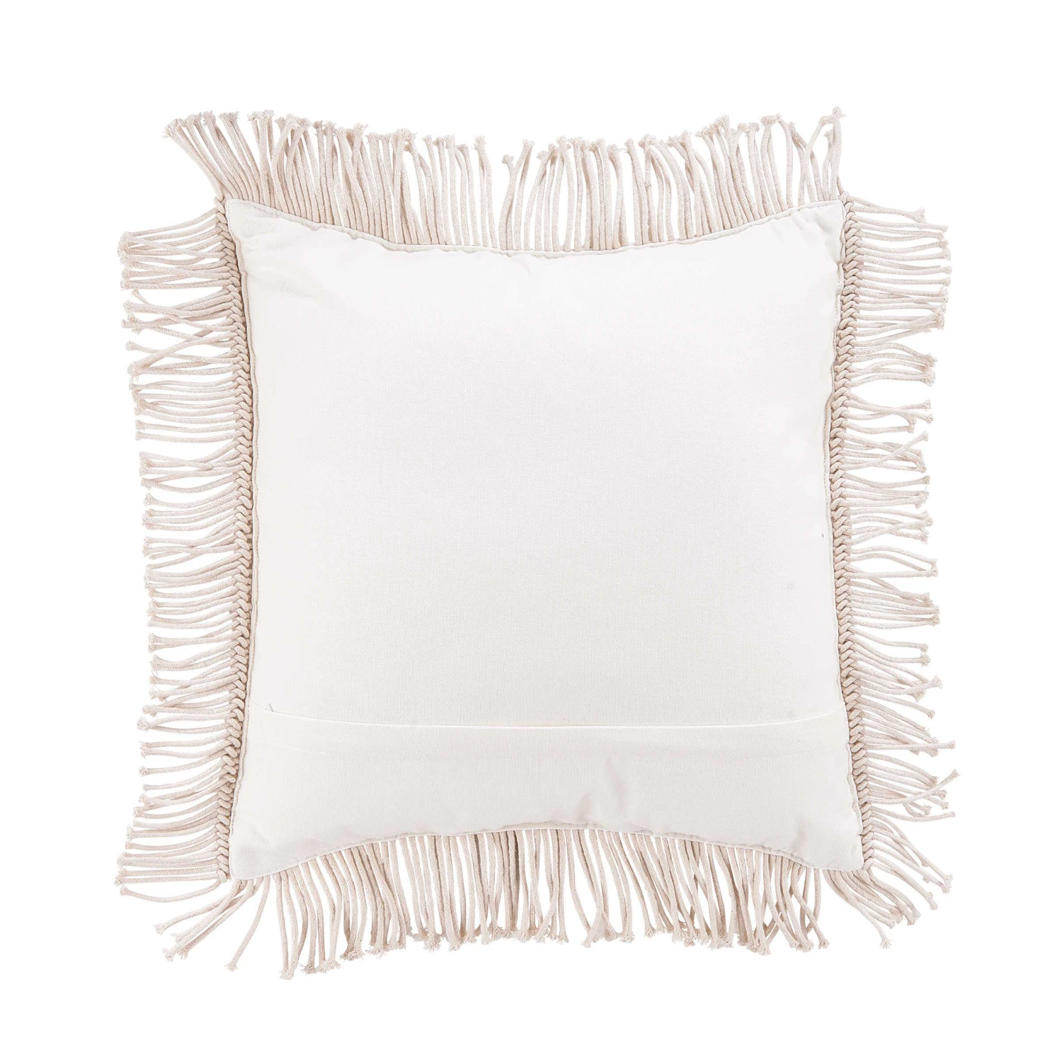 Kissen ZickZack L 45 X B 45cm MACRAMÉ In Creme – Bild 3