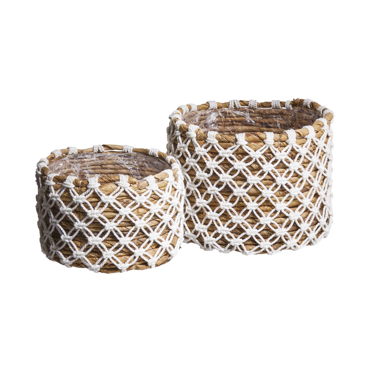 Korb Aus Bananenblatt Mit Folie Ø14cm BANANAS In Natur-Weiß – Bild 4