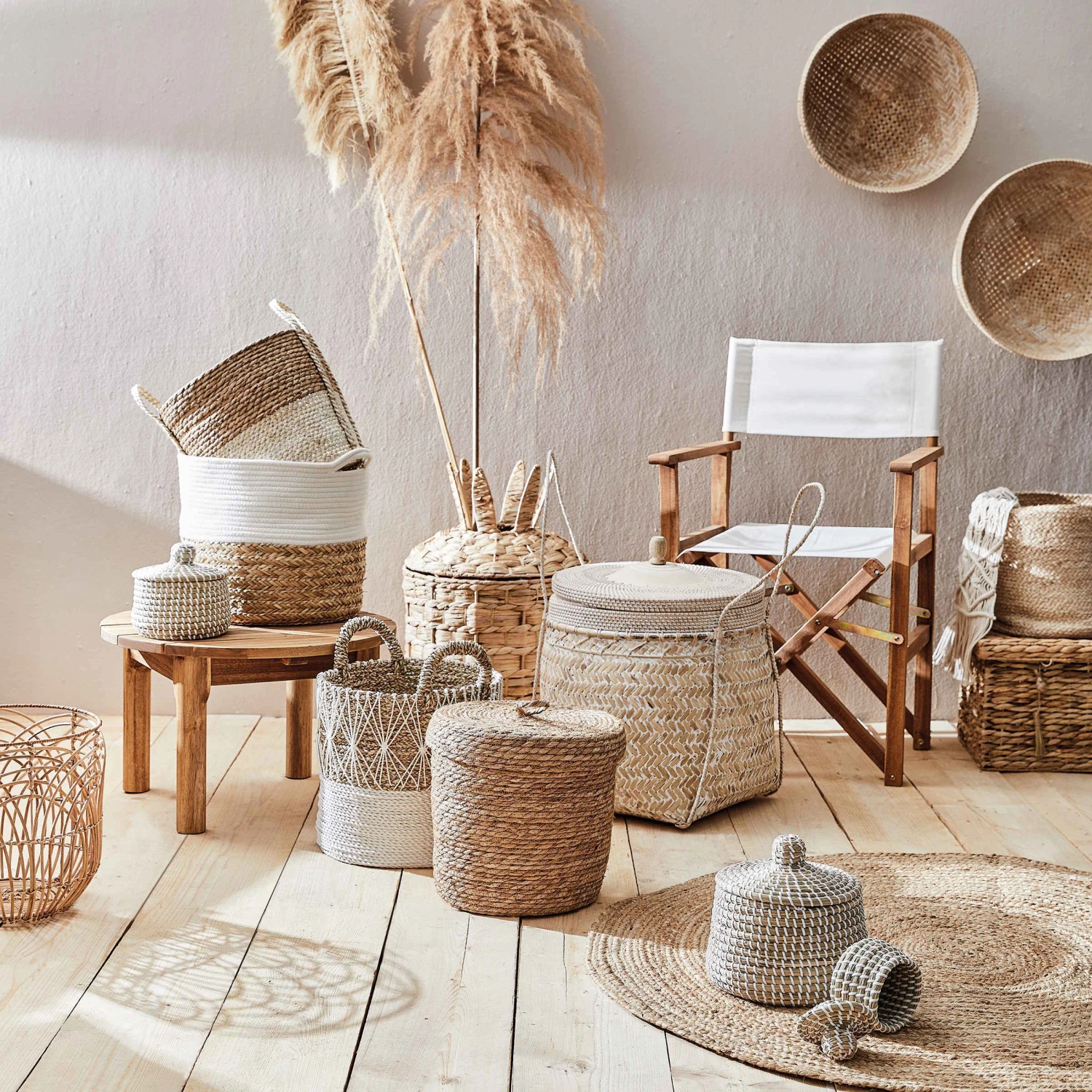 Korb Ø28cm BASIC BRAID In Natur – Bild 2