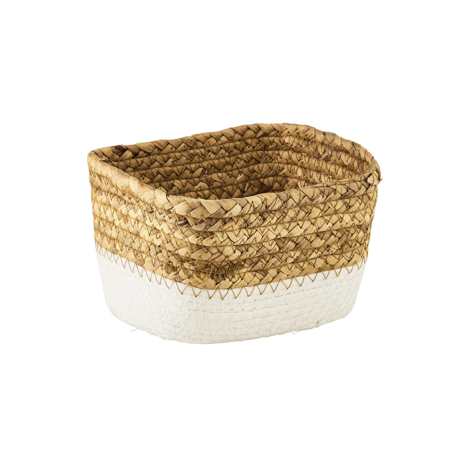 Korb Rechteckig L 17 X B 12cm RUSH ROPE In Natur-Weiß – Bild 3