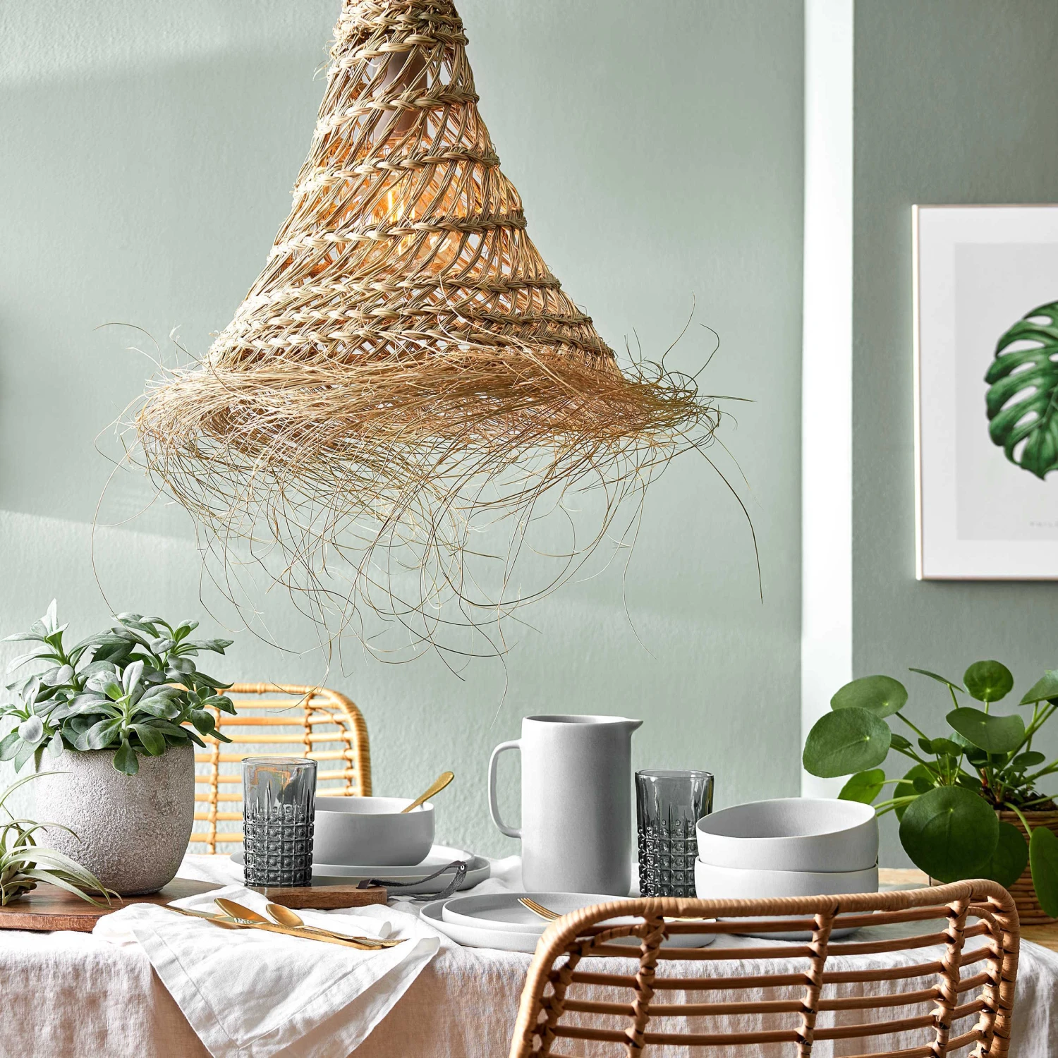 Lampenschirm Höhe 50cm BOMAS In Natur – Bild 8