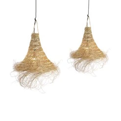 Lampenschirm-Set 2-tlg. BOMAS In Natur