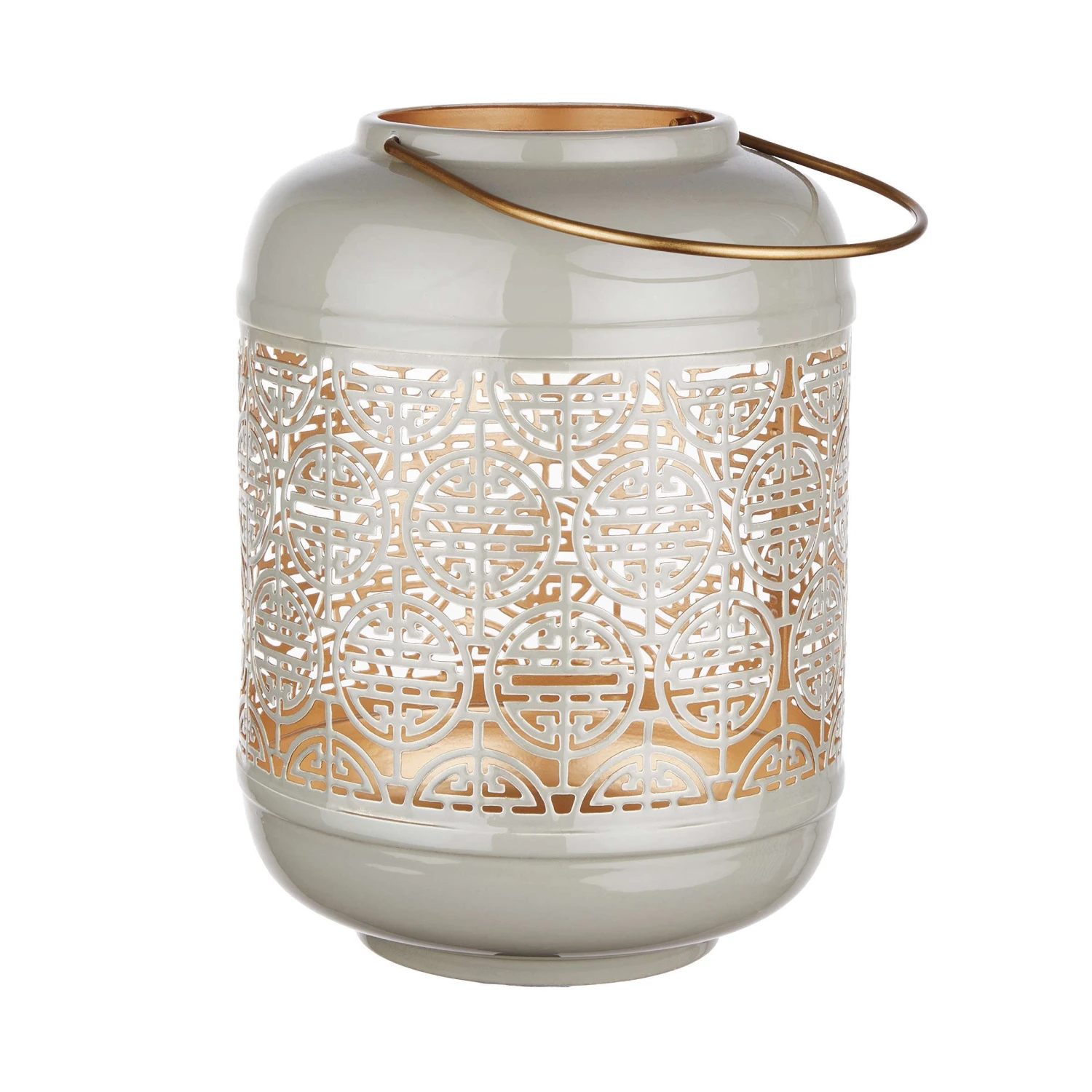 Laterne Höhe 26cm ZEN In Grau