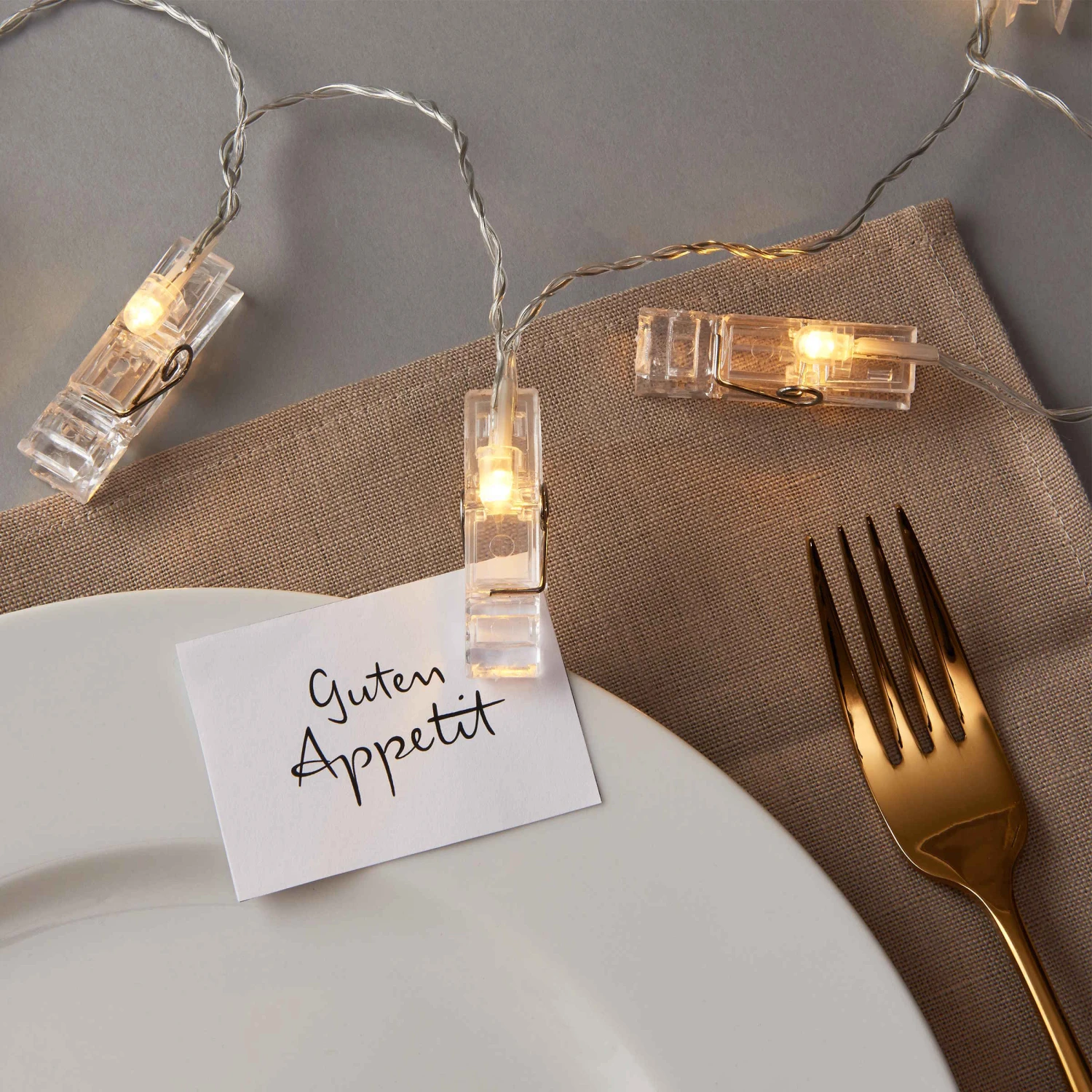 LED-Klammern 10 Lichter Mit USB-Batteriefach CLIP ART In Transparent – Bild 7