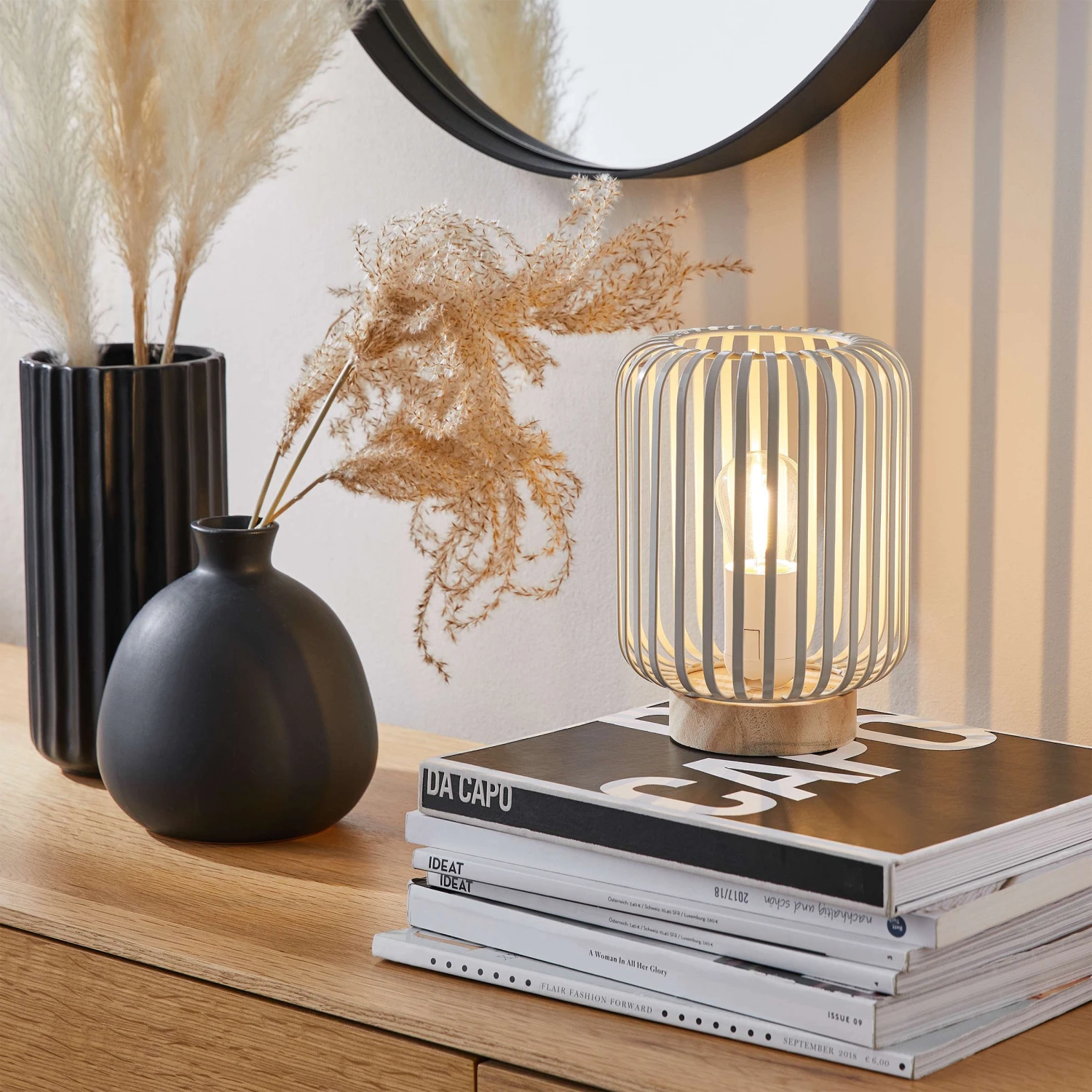 LED Laterne Höhe 19cm NORDICA In Beige – Bild 3