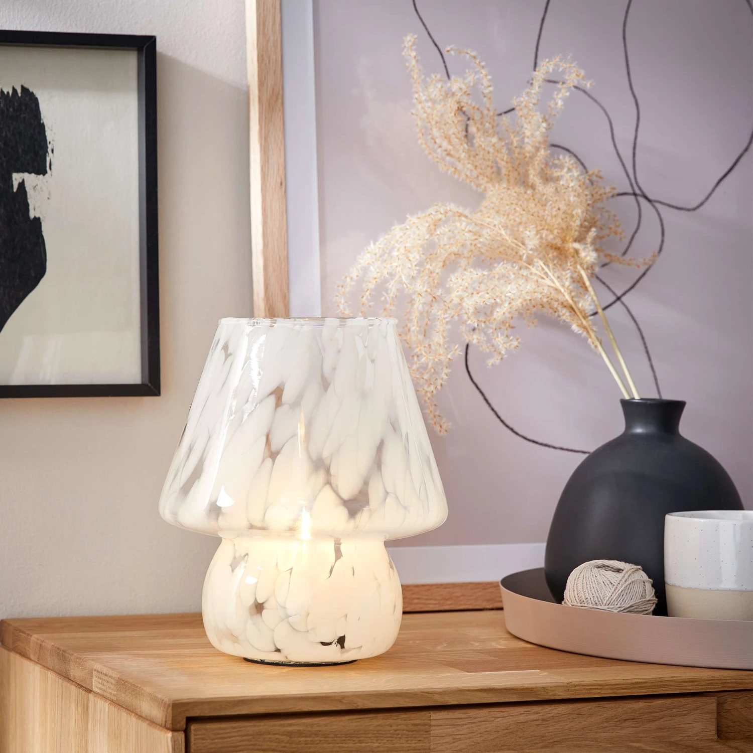 LED Leuchte Höhe 21cm MISS MARBLE In Hellblau – Bild 3