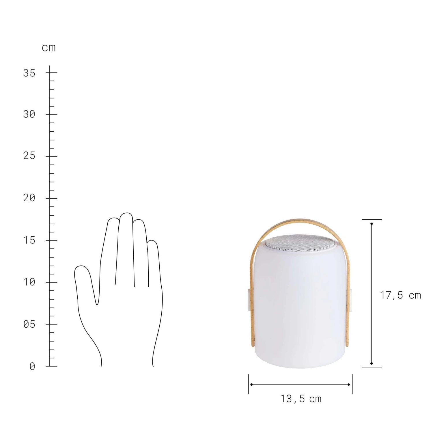 LED Leuchte Mit Bluetooth® Und Farbwechsel SOUND LOUNGE In Weiß-Hellbraun – Bild 4