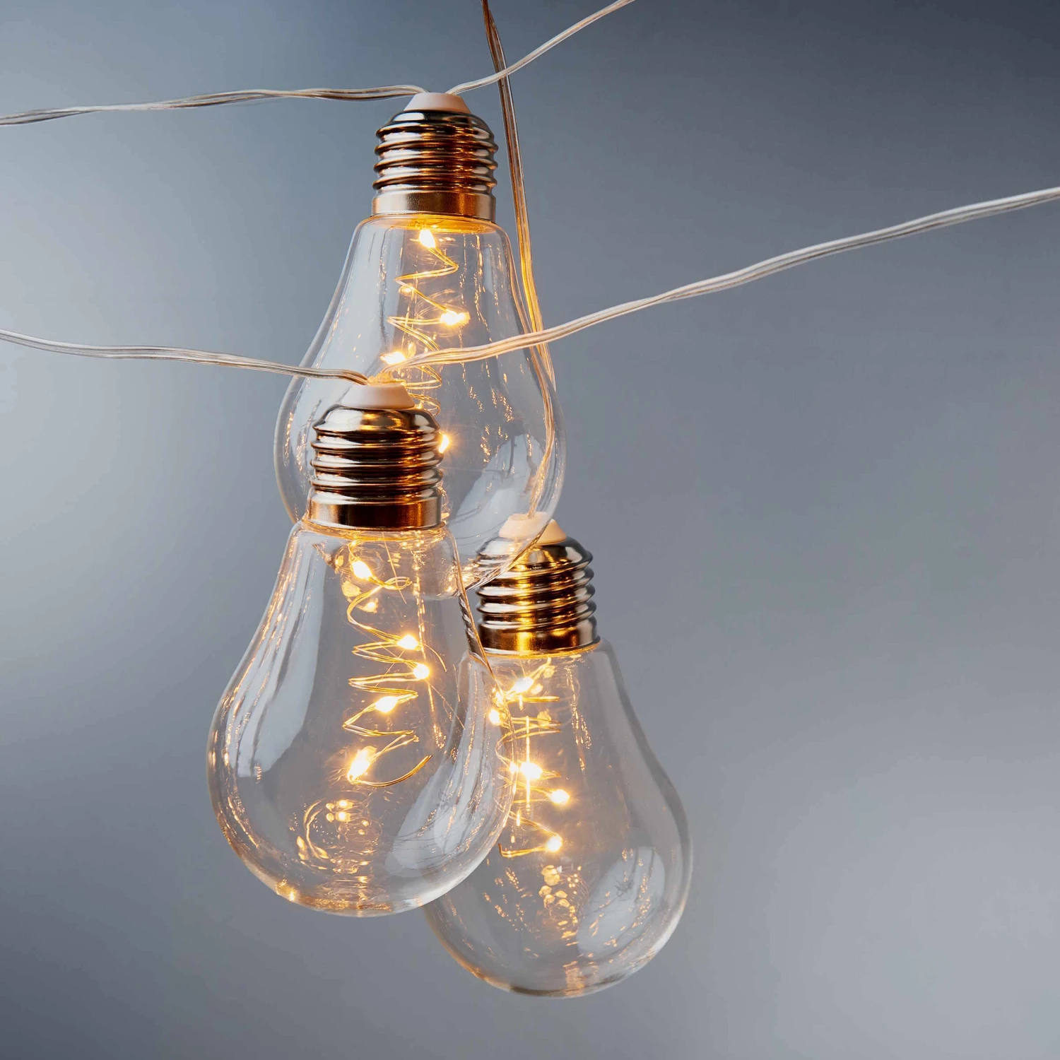 LED-Lichterkette 10 Lichter Mit USB-Batteriefach BULB LIGHTS In Transparent – Bild 5