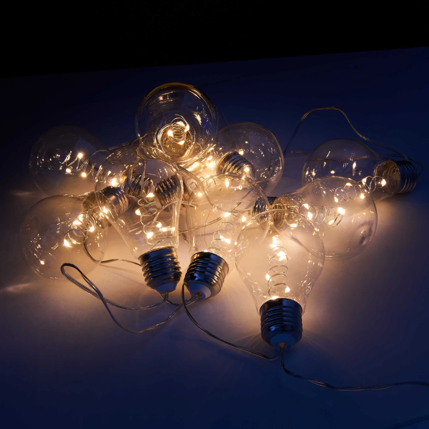 LED-Lichterkette 10 Lichter Mit USB-Batteriefach BULB LIGHTS In Transparent – Bild 6