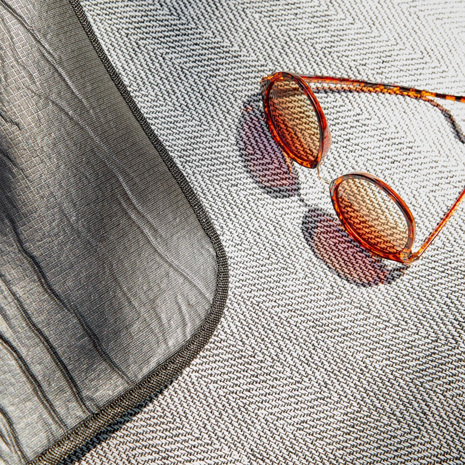 Picknickdecke L 150 X B 200cm WANDERLUST In Schwarz-Weiß – Bild 5