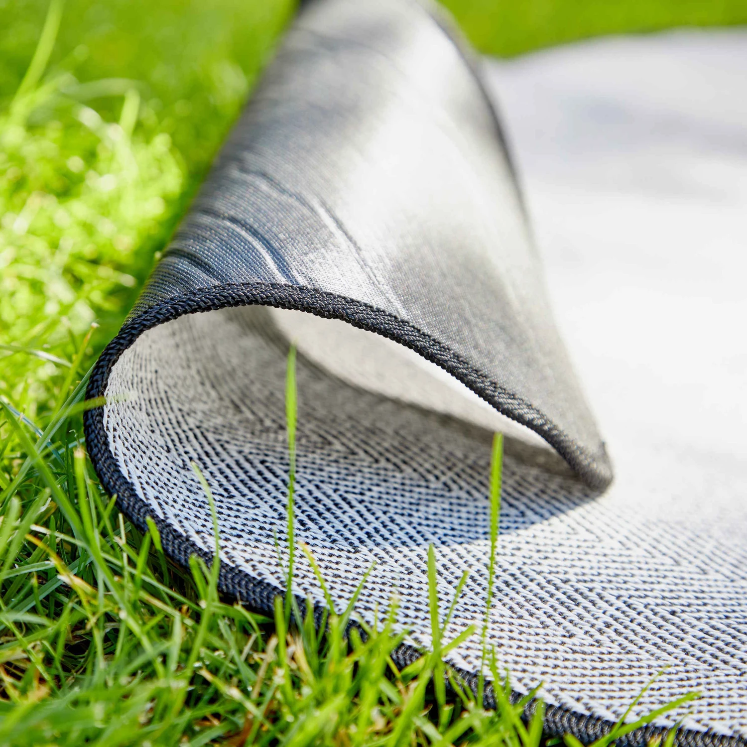 Picknickdecke L 150 X B 200cm WANDERLUST In Schwarz-Weiß – Bild 6