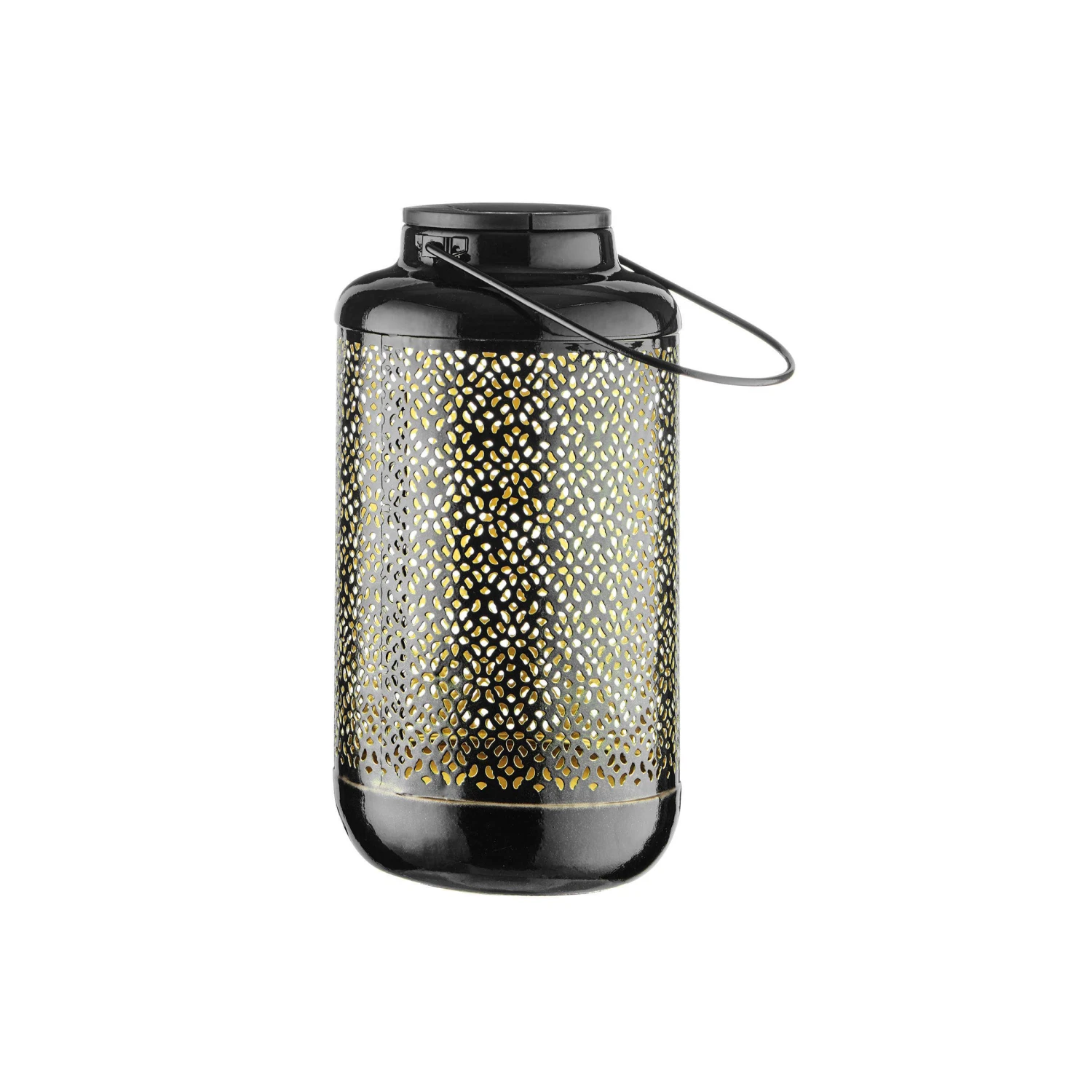 Solar-Laterne H 24cm SOLANA In Schwarz-Gold – Bild 3
