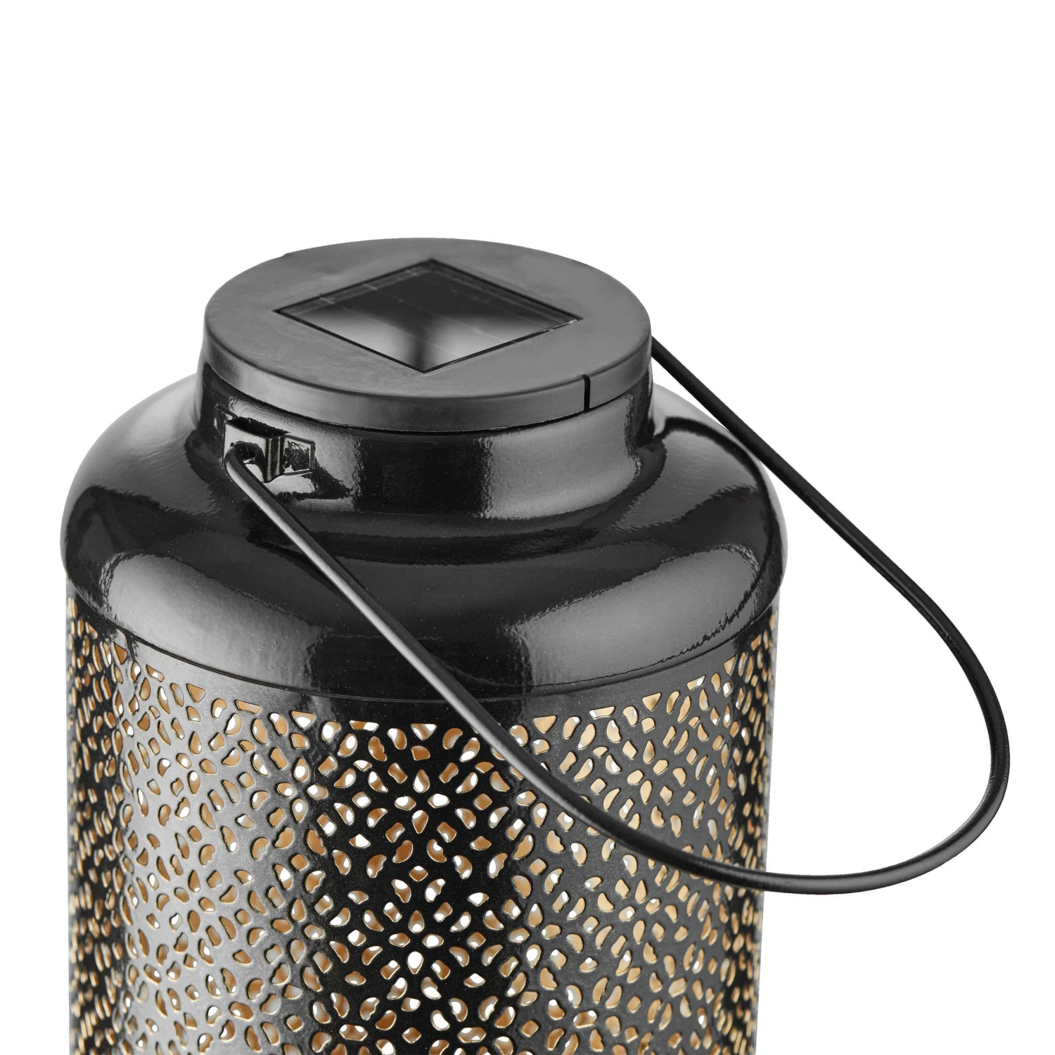 Solar-Laterne H 24cm SOLANA In Schwarz-Gold – Bild 4