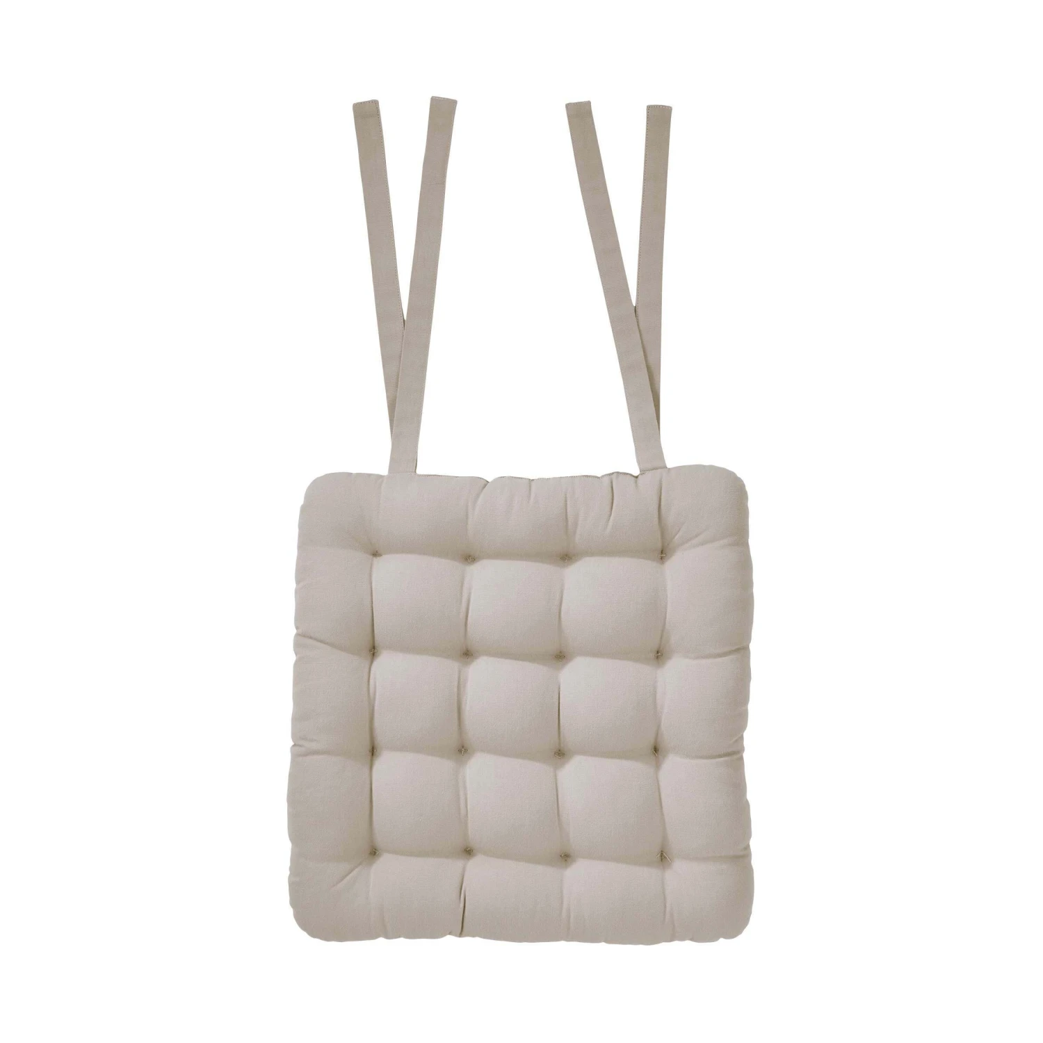 Stuhlkissen Mit Bändchen L 35 X B 37cm SOLID In Beige