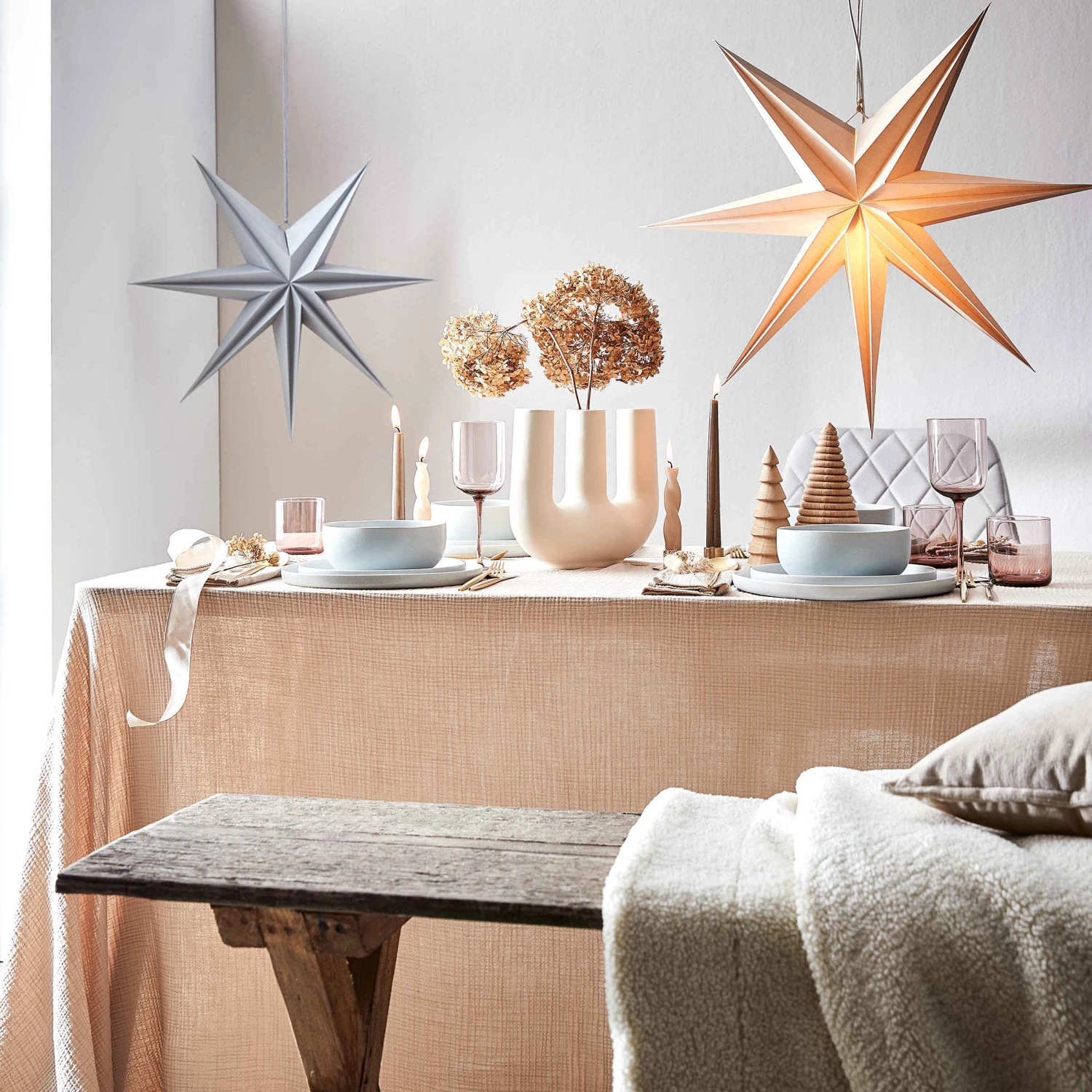 Tischdecke L 250 X B 160cm LOOM In Beige – Bild 2