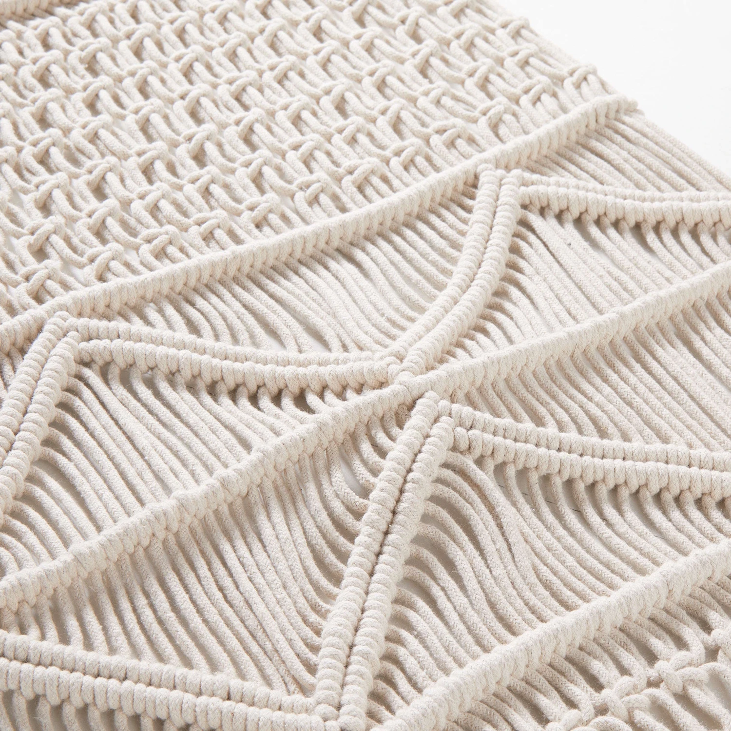 Tischläufer L 180 X B 35cm MACRAMÉ In Creme – Bild 6