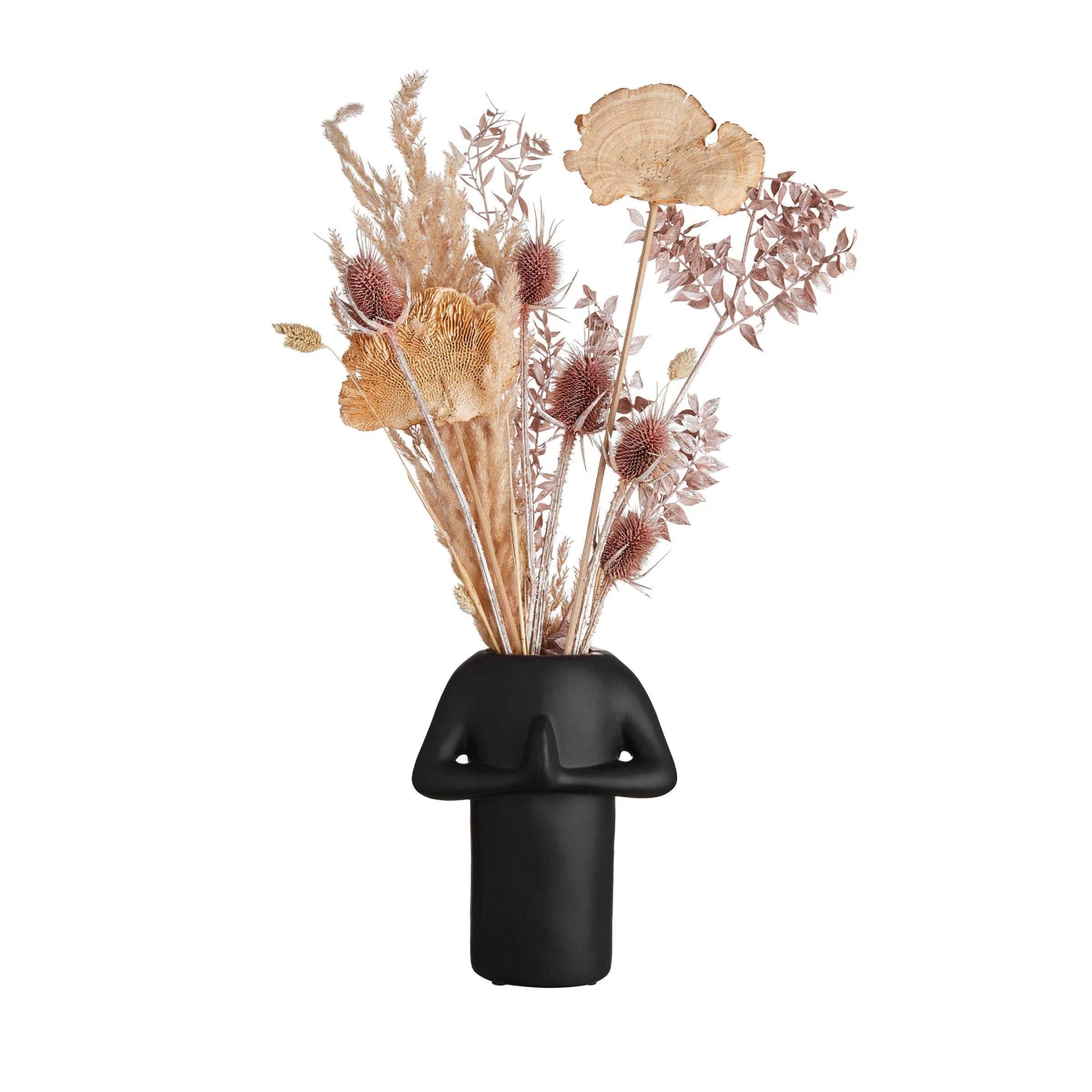 Vase Höhe 26cm GREETING In Schwarz – Bild 2