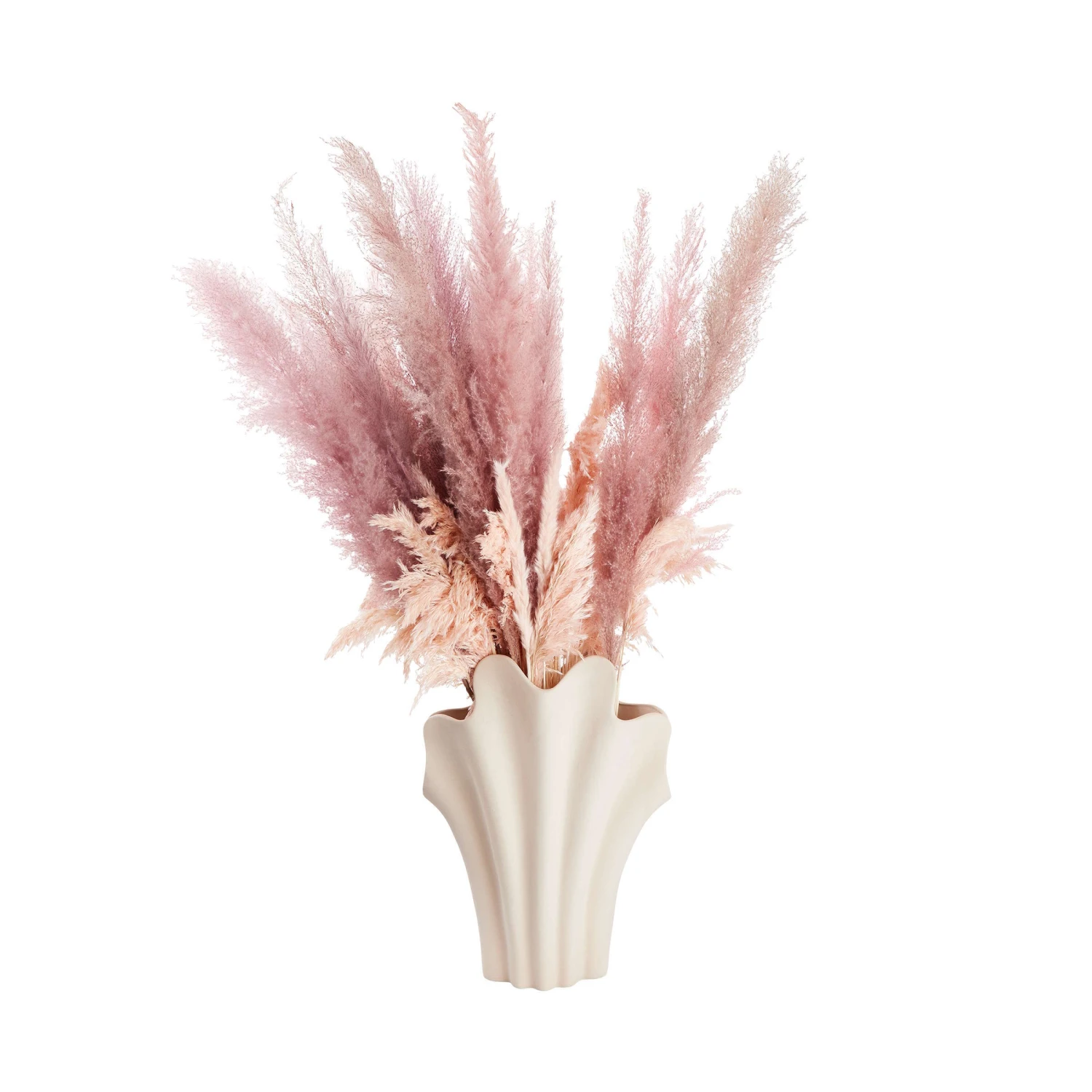 Vase Höhe 46cm SHELL In Beige – Bild 2