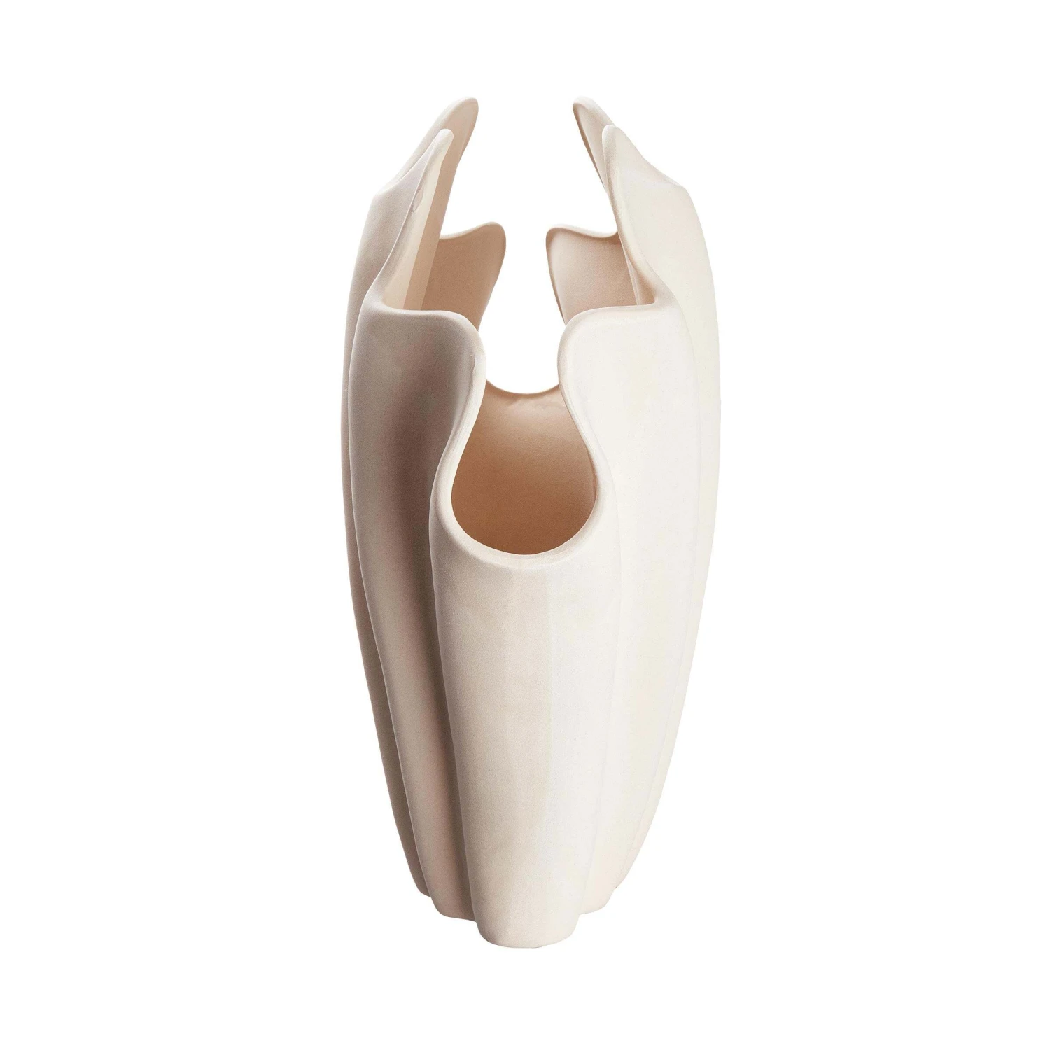 Vase Höhe 46cm SHELL In Beige – Bild 5