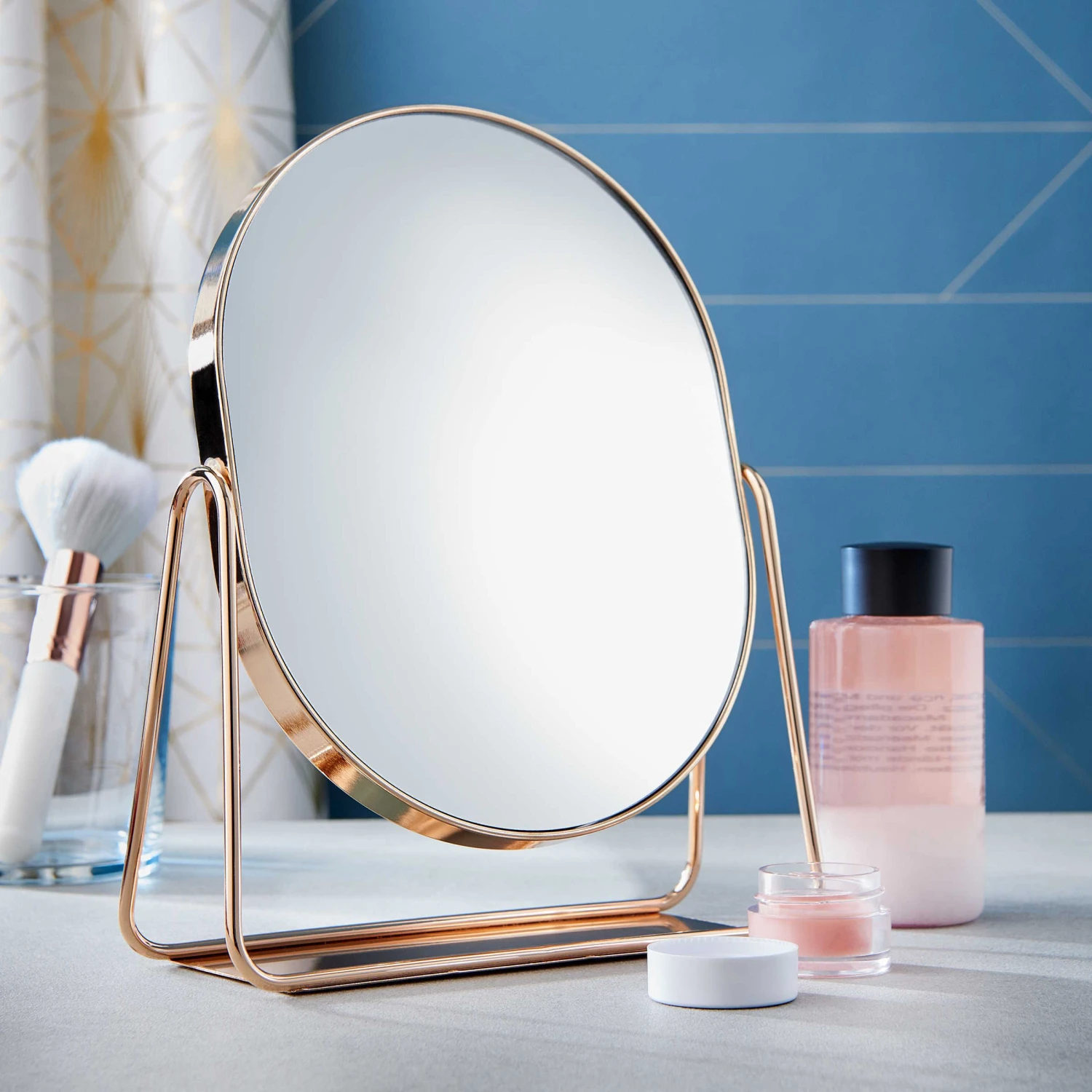 Vergrößerungsspiegel Höhe 22cm GLORIA In Roségold – Bild 2